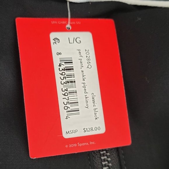 SPANX the perfect pants ankle piped skinny petite Sz L NEW - Picture 8 of 8